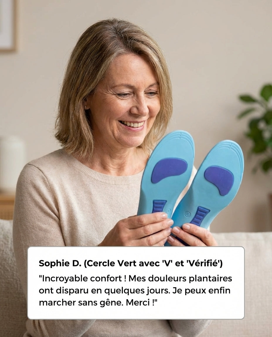 Semelles Flexova™ – Soulagez vos douleurs plantaires dès aujourd'hui
